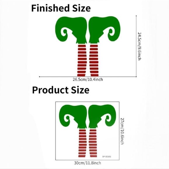 Elf Christmas Wall Sticker Decal - Picture 4 of 6